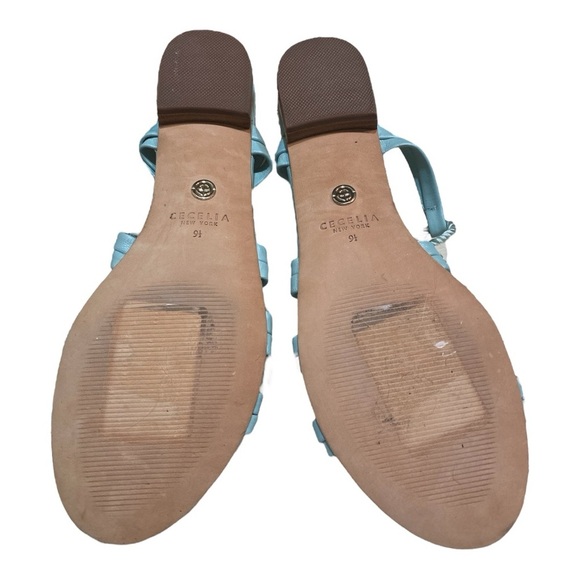 Cecelia New York Mint Tie Sandals Size 9.5 - Picture 6 of 9